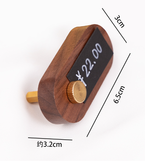 Wooden Price Tag Stands  with Paper & Pens
