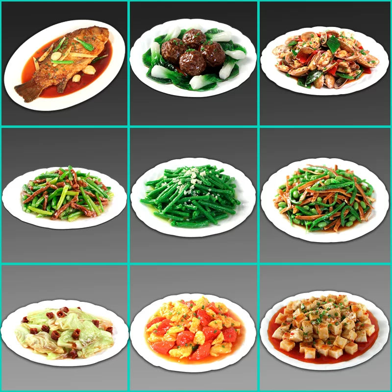 New free shipping simulation Chinese food model all kinds of home-cooked stir-fried vegetables restaurant samples props dish food display