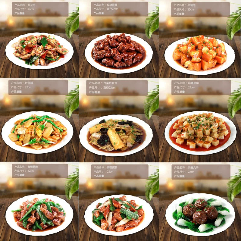 New free shipping simulation Chinese food model all kinds of home-cooked stir-fried vegetables restaurant samples props dish food display
