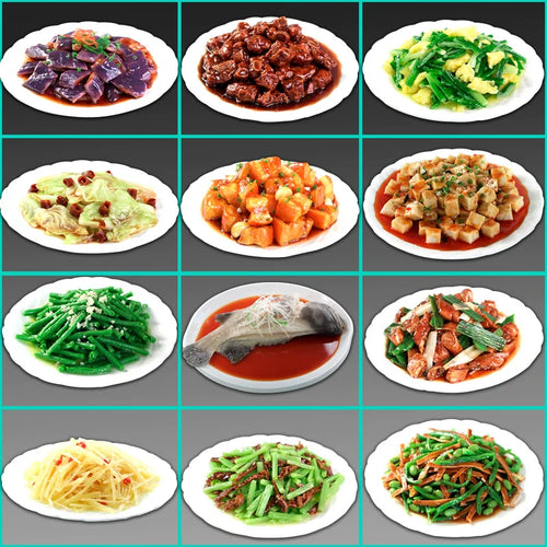 New free shipping simulation Chinese food model all kinds of home-cooked stir-fried vegetables restaurant samples props dish food display